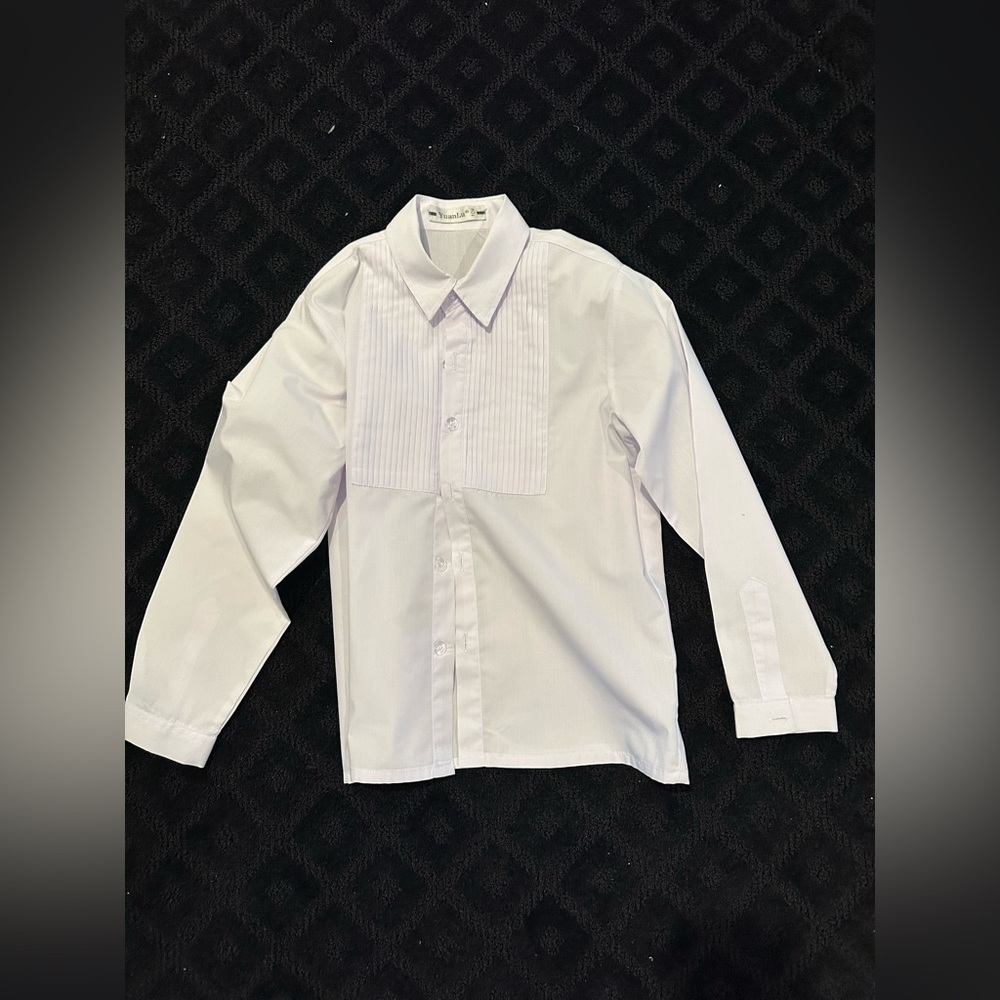 Classic White Button Down Kids Shirt